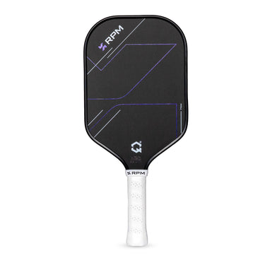 RPM Q2 14mm Elongated full-foam paddle with carbon fiber surface. Stable, powerful, tournament ready. Buy now at Pickleball Corner SG.