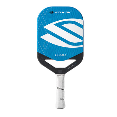 Selkrik LUXX Control Air InfiniGrit Invikta Paddle in blue. Buy now at Pickleball Corner Singapore.