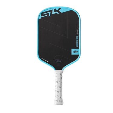 Selkirk SLK ERA Power Elongated Paddle in blue with raw carbon surface and EVA foam for power, spin, and control. Buy now at Pickleball Corner Singapore.
