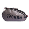 CRBN Pro Team Tour Bag 2.0 in grey fits 6 paddles, has a cooler pocket, sling bag, and shoe compartment. Buy now at Pickleball Corner Singapore.